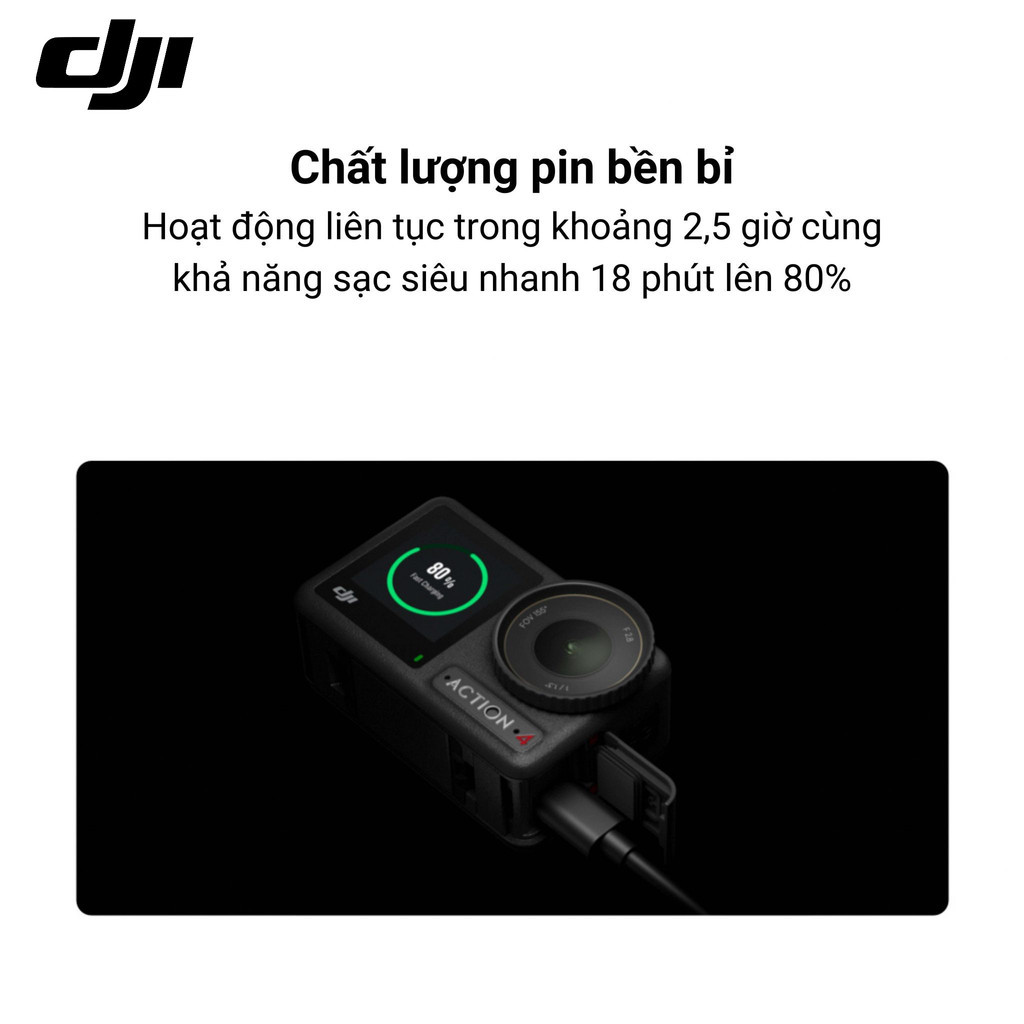 Camera hành động DJI Osmo Action 4 Standard Combo máy quay hành trình 4K 120fps, góc siêu rộng | BigBuy360 - bigbuy360.vn