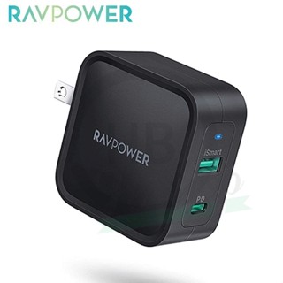 Cốc sạc  RAVPower 65W gan Tech sạc tường QC PD 2 cổng - Công nghệ GaN sạc nhanh
