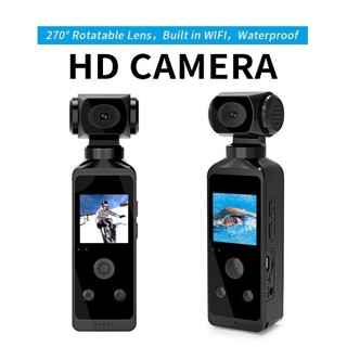 CHÍNH HÃNG | Camera Hành Trình HD Màn Hình LCD 1.3 "HD 270° Camera Thể Thao Mini Kết Nối Wifi, Có Thể Xoay Được