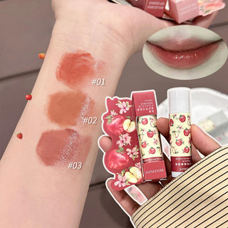 Son dưỡng môi phai màu, ngăn ngừa khô - Son môi dưỡng ẩm tự nhiên - Mỹ phẩm trang điểm chăm sóc môi - Son dưỡng môi lâu trôi - Son dưỡng môi hương trái cây 3 màu