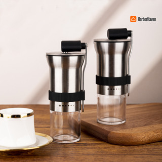[Harborhaven] Máy Xay Cà Phê Bằng Tay Bằng Thép Không Gỉ Di Động 6 Cài Đặt Độ Thô Tay Cầm Tiện Dụng Máy Xay Cần Điện