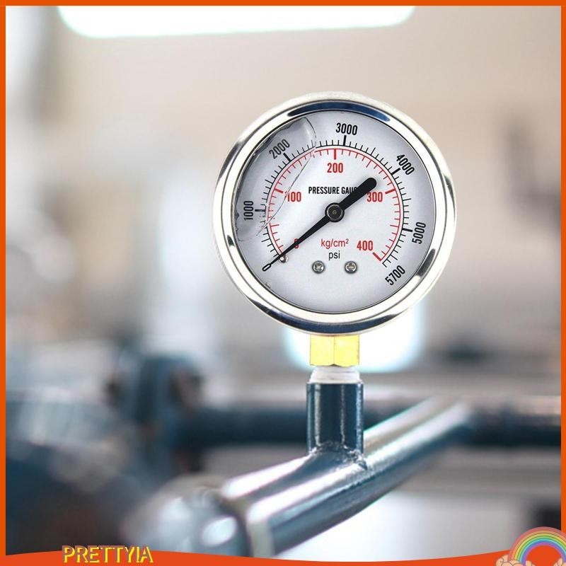 Đồng hồ đo áp suất thủy lực chuyên nghiệp Chắc chắn 0-5000PSI Đồng hồ đo áp suất dầu áp suất nước