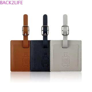 Back2life Thẻ Hành Lý PU, Thẻ Tên Hành Lý Hình Vuông Nhiều Màu Sắc, Thẻ Giao Hàng Máy Bay Di Động Thẻ Phụ Kiện Du Lịch Thẻ Thông Tin Thẻ Du Lịch