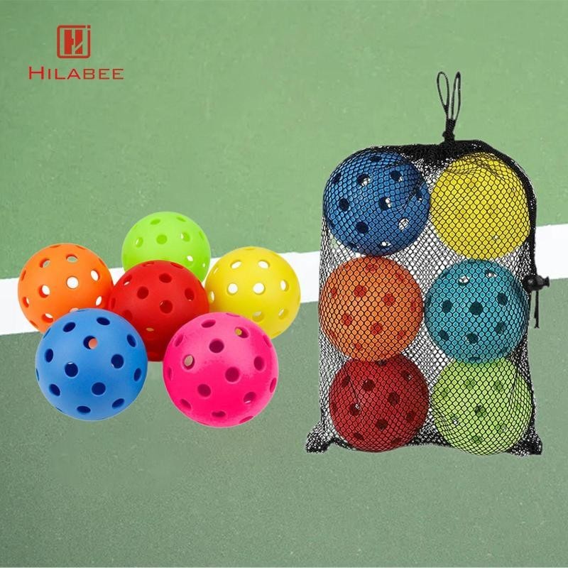 Hilabee 6x Quả bóng Pickleball Bóng thi đấu cho giải đấu Chơi trong nhà ngoài trời