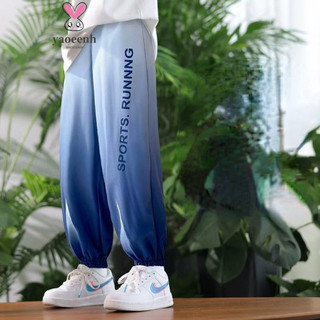【YAOEENH】110-170cm Mùa Hè Bé Trai Băng Lụa Nhanh Khô Quần Thể Thao Vừa Lớn Trẻ Em Chữ Chuyển Đổi Quần Legging Quần Thường Ngày Hàng Có Sẵn Vận Chuyển Nhanh