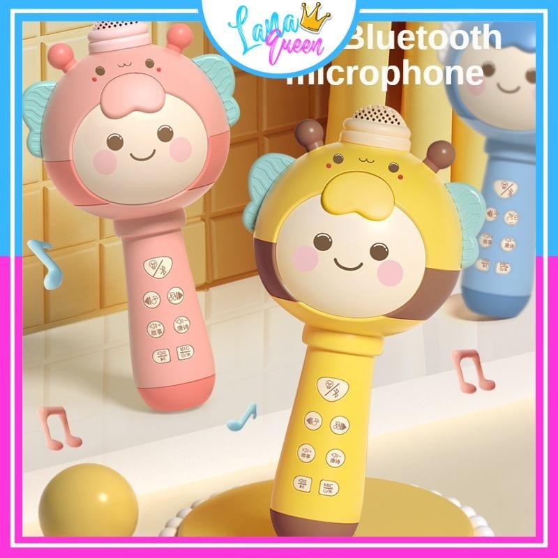 Micro Cho Bé Tập Hát Karaoke Không Dây Bằng Nhựa Dễ Thương Đồ Chơi Cho Trẻ Em Kết Nối Bluetooth - Lana Queen
