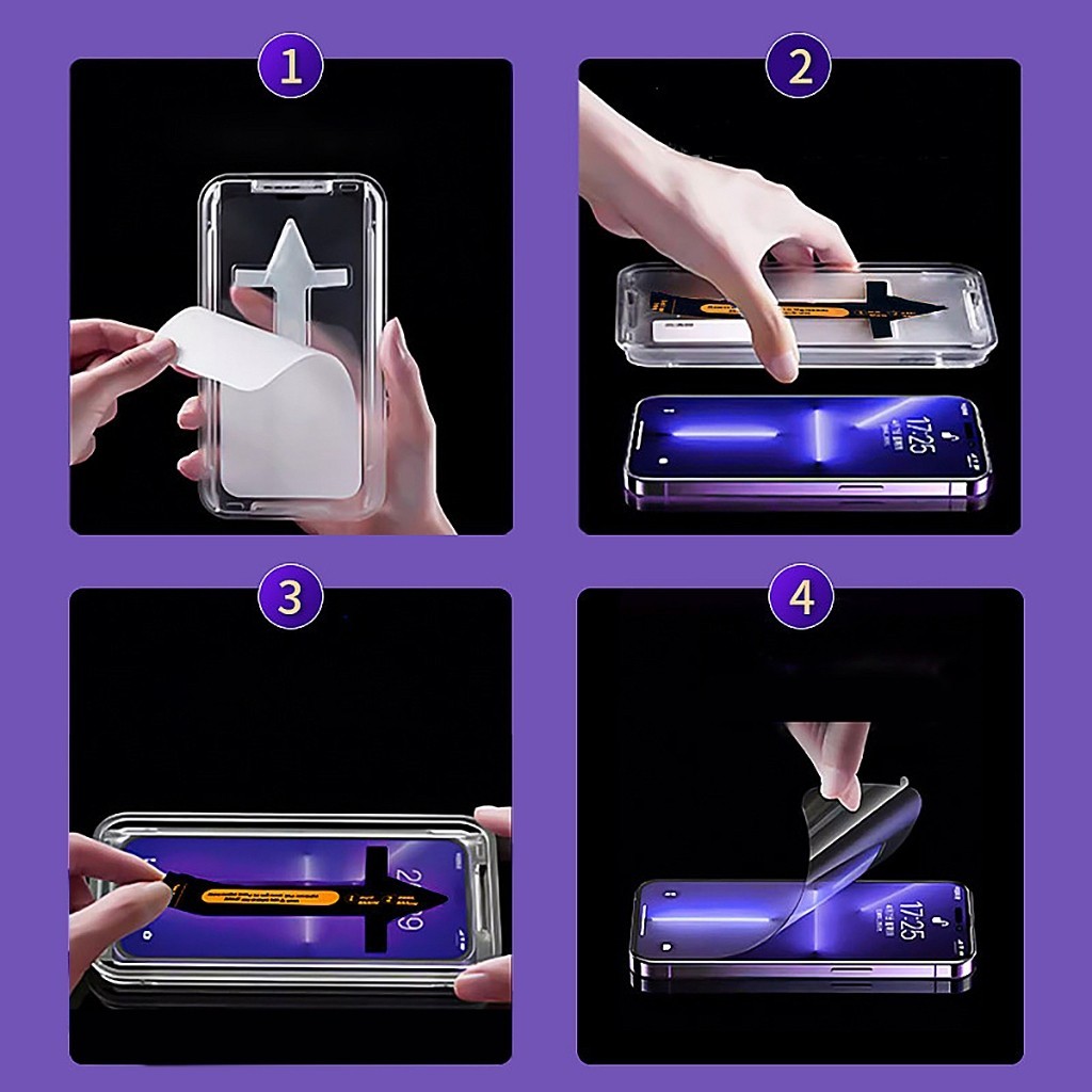 Kính Cường Lực iPhone Magic Box Khung Tự Dán,Tự Hút Bụi, Chống Nhìn Trộm Cho iPhone X/XS/XR/11/12/13/14/15/16/17Pro/Max | BigBuy360 - bigbuy360.vn
