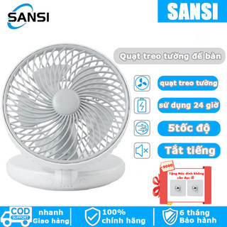 Quạt đa năng treo tường để bàn dung lượng lớn 20000mAh và thời gian sử dụng lên tới 24 giờ
