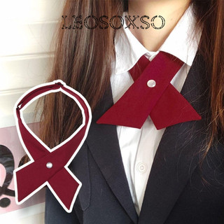 Leosoxs Tie Cross Solid Đồng phục sinh viên Retro 2life