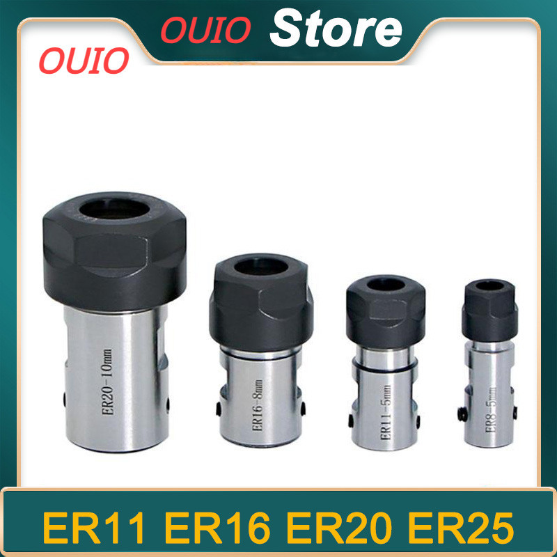 MỚI ER8 ER11 ER16 ER20 ER25 Chuck collet Trục Động Cơ Trục Nối Dài Thanh Trục Trục Trục Chính Chuck 