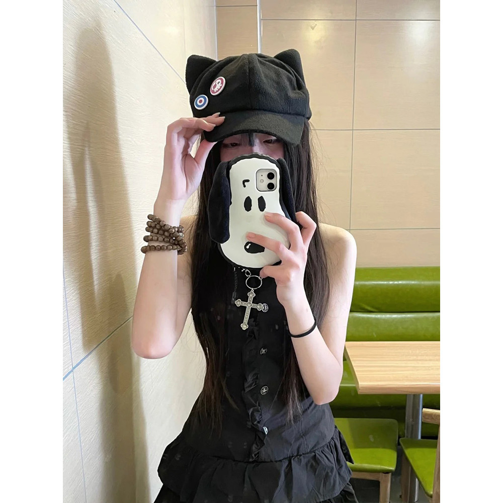 Mũ Tai Mèo Nữ Dễ Thương Ngọt Ngào Cô Gái Asuka cosplay Thiết Kế Cảm Thấy Thích Hợp Mũ Bóng Chày Mặt 