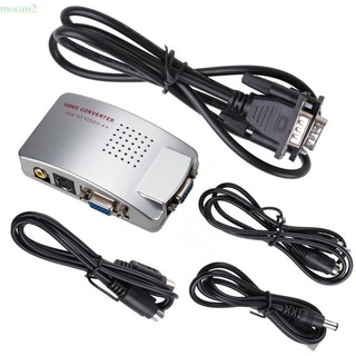 Moom2 Hộp chuyển đổi Video Composite NTSC PAL VGA sang TV AV RCA Bộ chuyển đổi tín hiệu cho máy tính