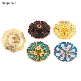 Her 1Pc Sen Hợp Kim Hương Đốt Dính Giá Đỡ Nhà Phật Dòng Hương Tấm Sandal Cuộn Đế Tinh Tế Đền Trang Trí Nhà VN