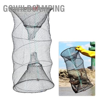 Gowildcamping di động gấp lưới đánh cá tự động mồi tôm lồng cua hùm bẫy