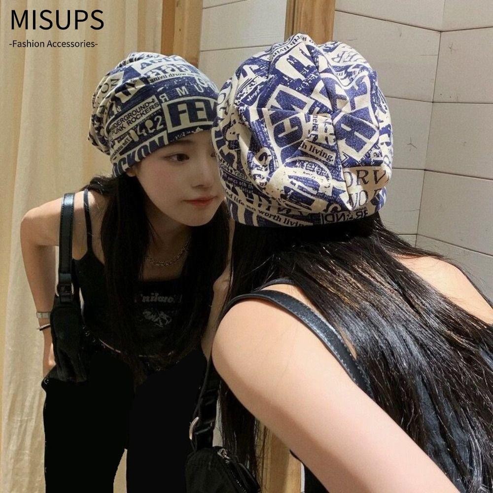 MISUPS thể thao, Mũ dệt kim co giãn Cotton, Mũ beanie mỏng bóng chày thoáng khí mùa hè dành cho nam nữ