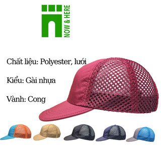 Nón thể thao phối lưới, nón chạy bộ cao cấp, chất dù mềm mại kháng nước - NH Shop