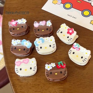 beautycoco🍊Fujiou Móng Vuốt Tóc Mini, Động Vật Nhỏ Lấy Kẹp Tóc Mèo KT, Sáng Tạo Barrette Nơ Kẹp Tóc Mũ Hoạt Hình Kẹp Tóc Nữ