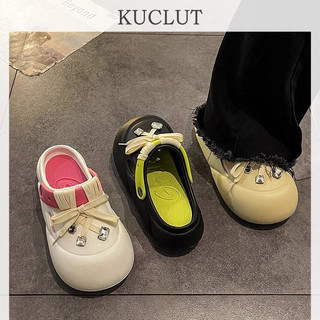 KUCLUT  dép sandal nữ dép đế cao đi biển Thoải Mái Xinh Xắn Thể thao Bảnh bao Nhẹ Đa năng FDL24600FO 25Z240620