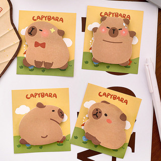 30 tờ hoạt hình đáng yêu capybara hình giấy dán ghi chú trường văn phòng giấy ghi nhớ có thể xé
