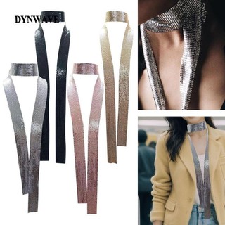 Phụ Nữ Lấp Lánh Lấp Lánh Kim Sa Lấp Lánh Khăn Cà Vạt Tuyên Bố Vòng Cổ Cho Bé Gái Khăn Vòng Cổ Cho Câu Lạc Bộ Mặc