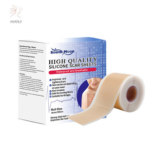 Hnkmp ~ Tấm che sẹo silicon Tấm che sẹo rõ ràng Dải băng silicon vô hình Miếng dán tự dính cho phẫu thuật phần C Keloid Burn Acne.