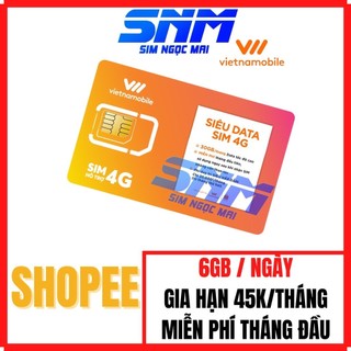 Sim 4g vietnamobile miễn phí 300gb data không giới hạn - tài khoản chính 200.000đ - sim ngọc mai