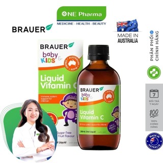 Siro Brauer Liquid Vitamin C cho trẻ từ 1 tuổi 100ml