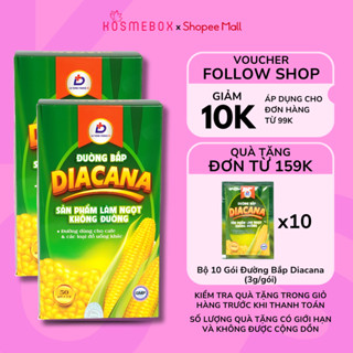 COMBO 2 Hộp Đường Bắp Diacana Dành Cho Người Tiểu Đường, Ăn Kiêng (Hộp 50 gói)