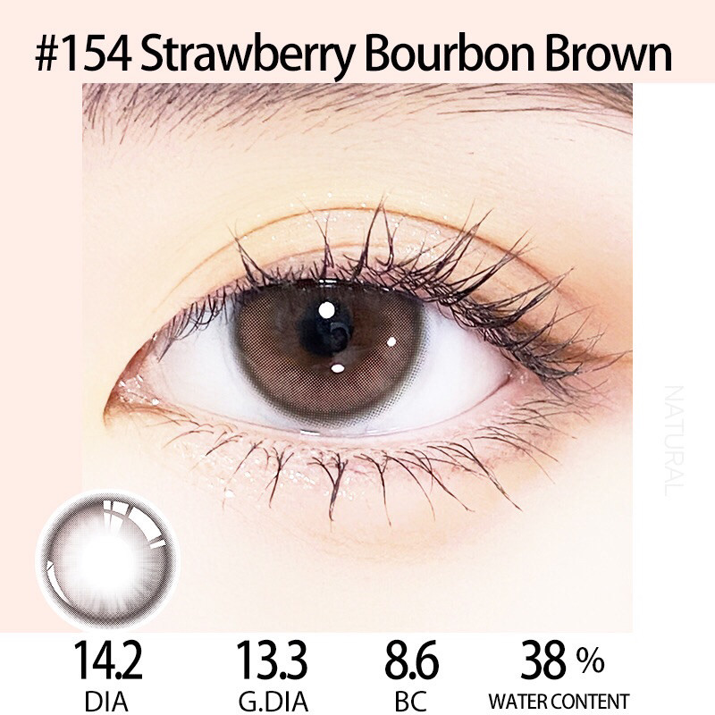 [CÓ SẴN] 2 CHIẾC KÍNH ÁP TRÒNG KILALA CAO CẤP MÀU HỒNG NÂU ĐẤT TỰ NHIÊN STRAWBERRY BOURBON BROWN LEN