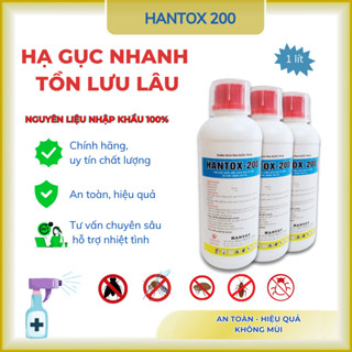 Hantox-200 dung tích 1 lít thuốc diệt muỗi, ruồi, nhặng,... thuốc trị rận, ve, bọ chét