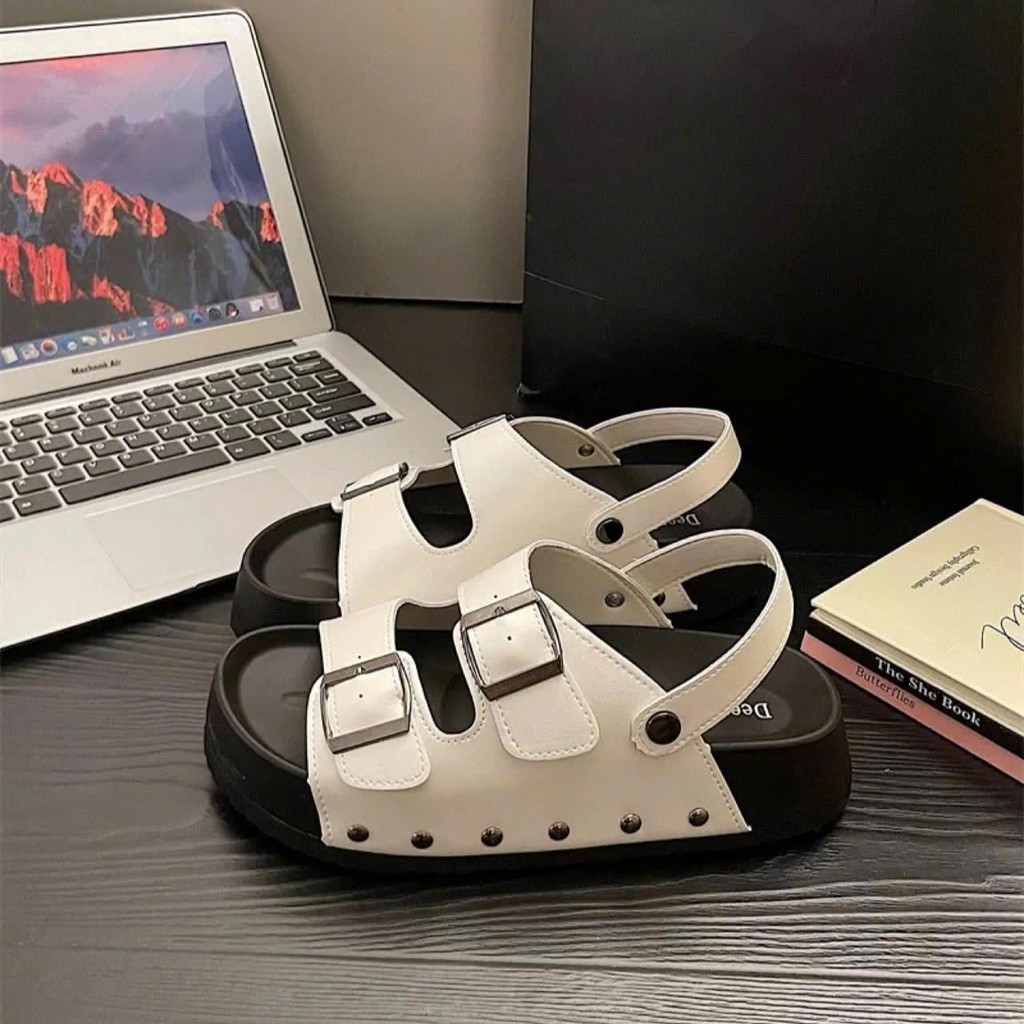 Sandal nữ chất da mềm đi 2 kiểu êm chân dễ mang