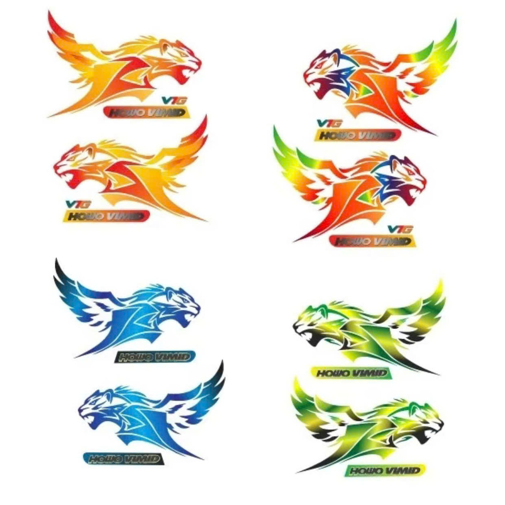 Tem Dán Hổ Bay Howo dán trang trí Xe Tải - Dán Xe Tải , Xe Howo ... (SL : 2 tem )