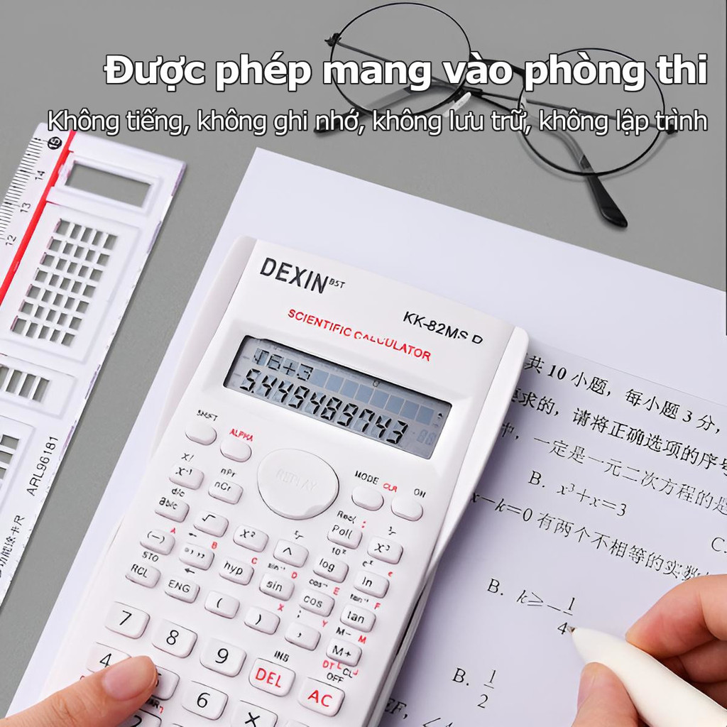Máy Tính Học Sinh Cầm Tay  với 240 chức năng, thực hiện phép tính nhanh, Nhỏ Gọn Tiện Lợi Dùng Cho Cấp 2,Nắp bảovệ trượt | BigBuy360 - bigbuy360.vn
