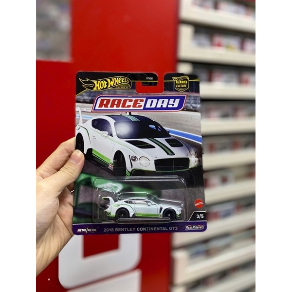 Đồ chơi Xe mô hình HRV93 Hot Wheels Car Culture Race Day 2018 Bentley Continental GT3-Kidsland
