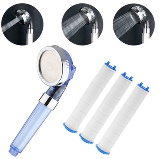  【UTHU Shower Head Portable Shower Head Purify Water Three Spray Modes 3pcs Filter 