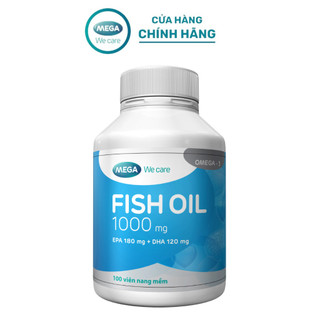  LIVE  Thực phẩm bảo vệ sức khỏe FISH OIL 1000MG bổ sung DHA và EPA cho cơ thể tốt cho thị lực và não bộ  100 viên  