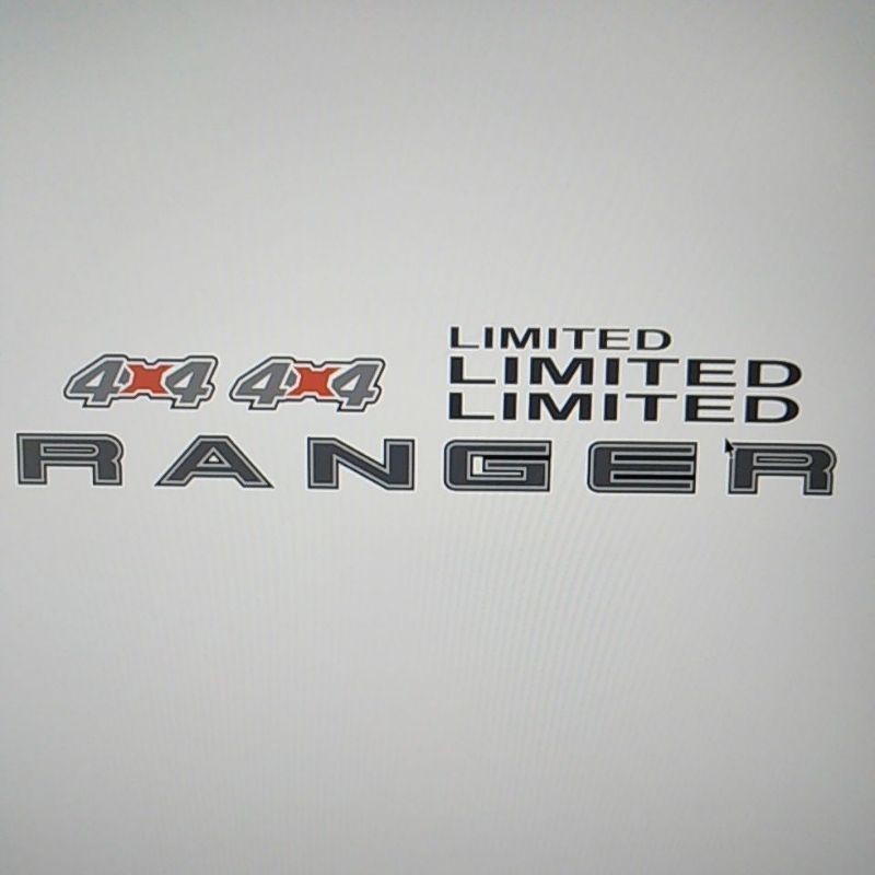 trọn bộ tem dán xe ranger đời mới ,tem ranger limited,tem ranger 2020,tem dán 4x4 MỚI [ bảo hành 02 