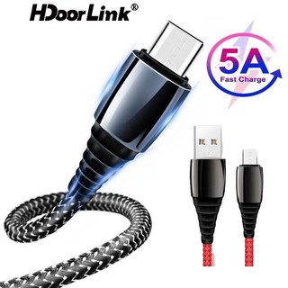 Cáp hdoorlink 5a type c usb to type c dây sạc nhanh cáp sạc nylon