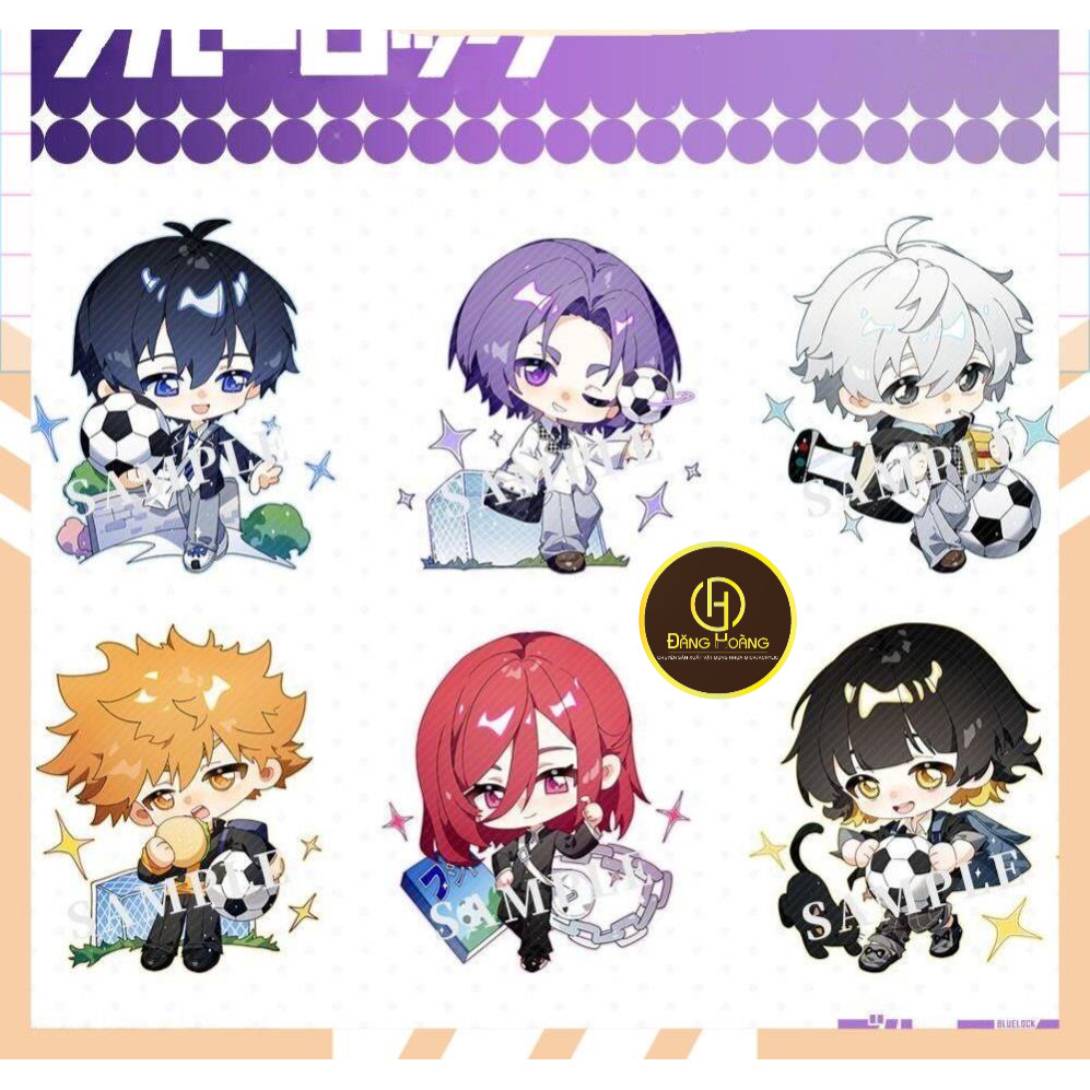 Móc khóa Cute Blue Lock Q Version - Móc Khoá Mica Chất Lượng Cao - Móc Khoá Mica Anime_ĐH