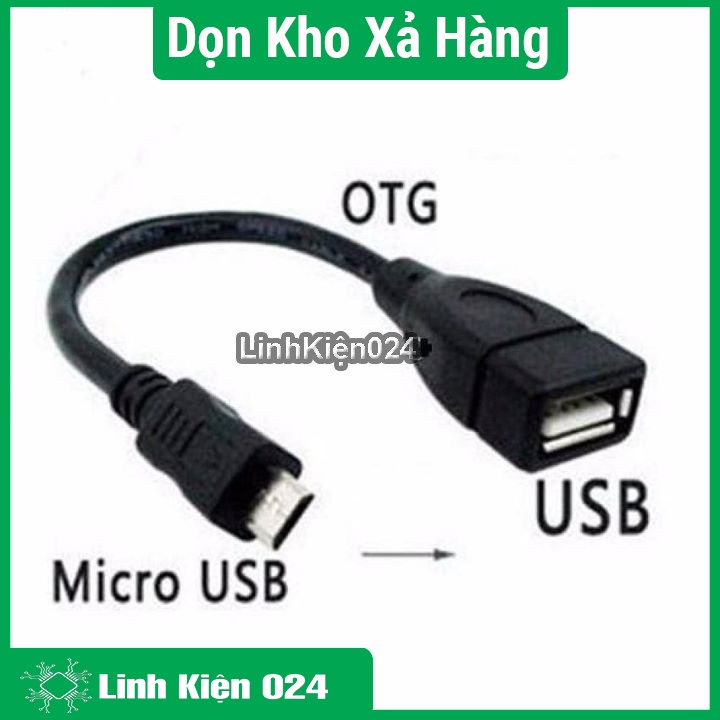 Cáp OTG USB Cái-MicroUSB ( Kết nối điện thoại với USB, Chuột, Tay Game... )