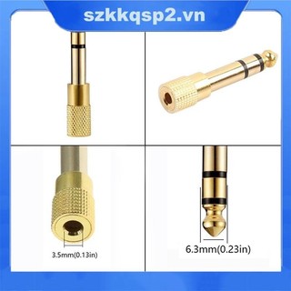Bộ Chuyển Đổi Âm Thanh 6.5 Mm Cho 6.35 Mm Nam Đến 3.5 Mm Jack Nữ Adapter Kết Nối VNK2