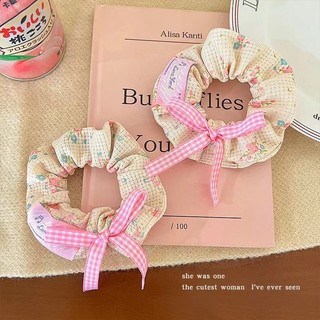 Dây buộc tóc nơ màu hồng ruy băng Dây buộc tóc ngọt ngào cho bé gái