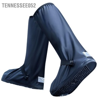 Tennessee052 Vỏ ủng đi mưa chống trơn trượt Thiết kế chữ chuyển màu nhẹ giày nước PVC có phản quang
