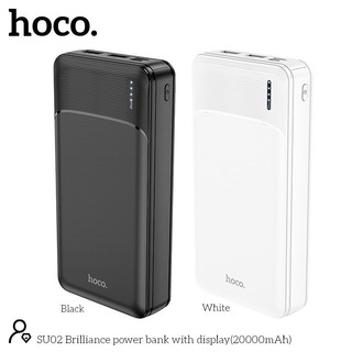 Pin Sạc Dự Phòng SU02 20000mAh 2 Output USB 2 Input Micro Type-C Hỗ Trợ Sạc Nhiều Thiết Bị Cùng Lúc DL Tech