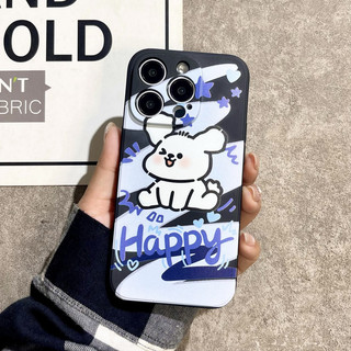Ốp Lưng Silicon Màu Bảo Vệ Camera Lucky And Happy - Happy - E166