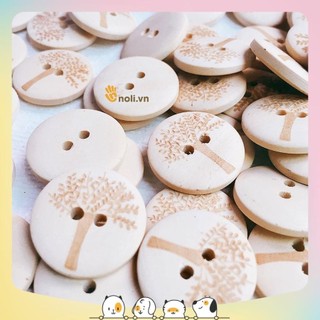 Cúc gỗ cây size 20mm