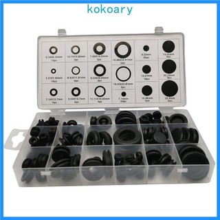 Kok 125 Bộ Cao Su Grommet Bộ Nhẫn Các Loại Bộ 18 Kích Thước Dây Điện Đệm Bộ Có Vỏ Cho Cáp Hệ Thống Nước