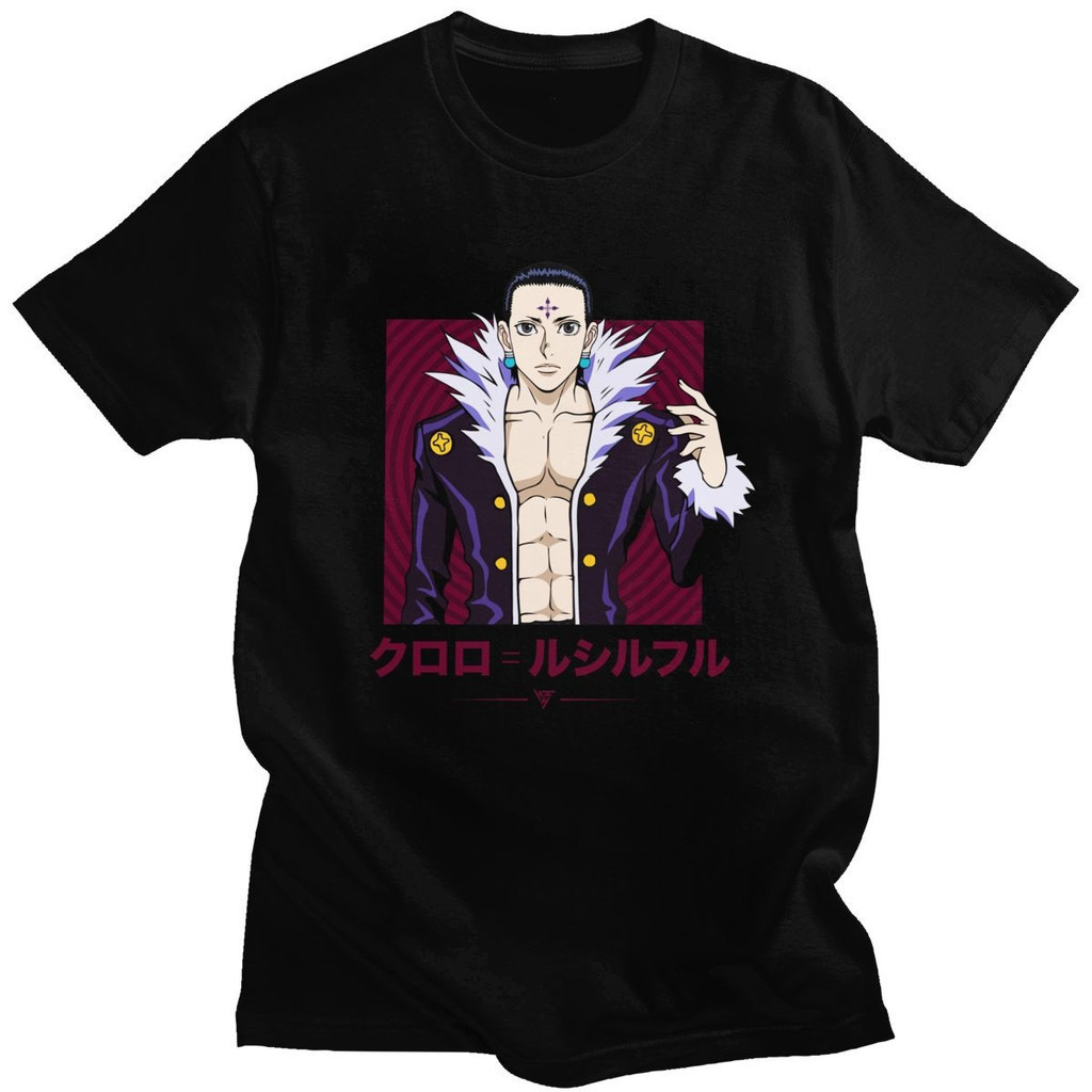 Cổ Điển HXH CHROLLO Áo nam Tay Ngắn Hunter x Hunter Áo Rời Phù Hợp Với 100% Cotton Áo Manga Anime Te
