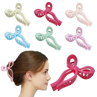 Nơ Lớn Cá Mập Kẹp Đơn Giản Cuộn Tóc Phụ Kiện Tóc Nữ
