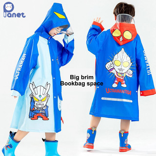 Planet Ultraman Áo mưa trẻ em bé trai Quần áo chống mưa Trẻ em poncho Mẫu giáo Áo mưa trẻ em